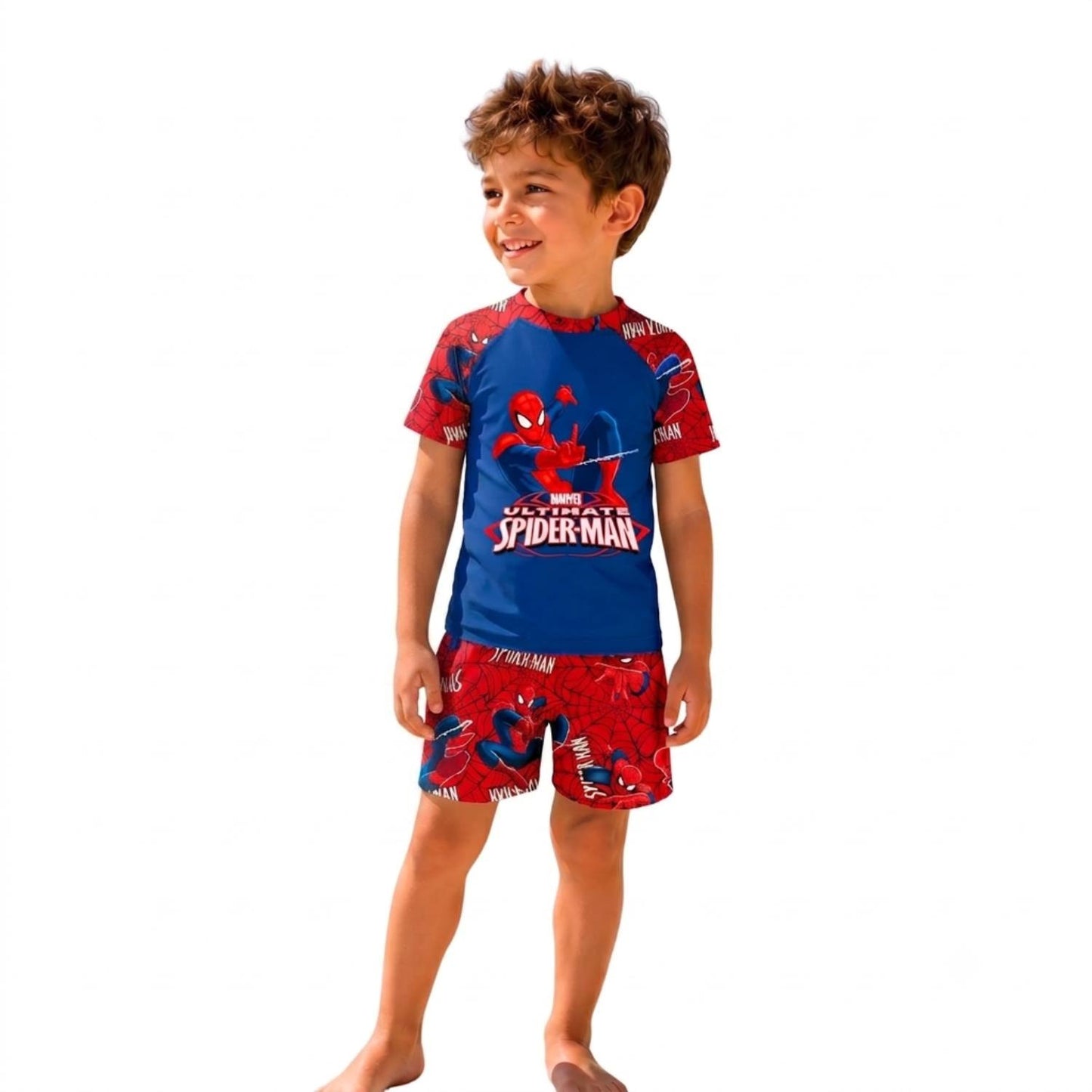 Cotton Hub Web Force Boys' Summer Swimsuit