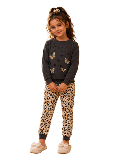 Girls' Autumn Butterflies Outfit Set