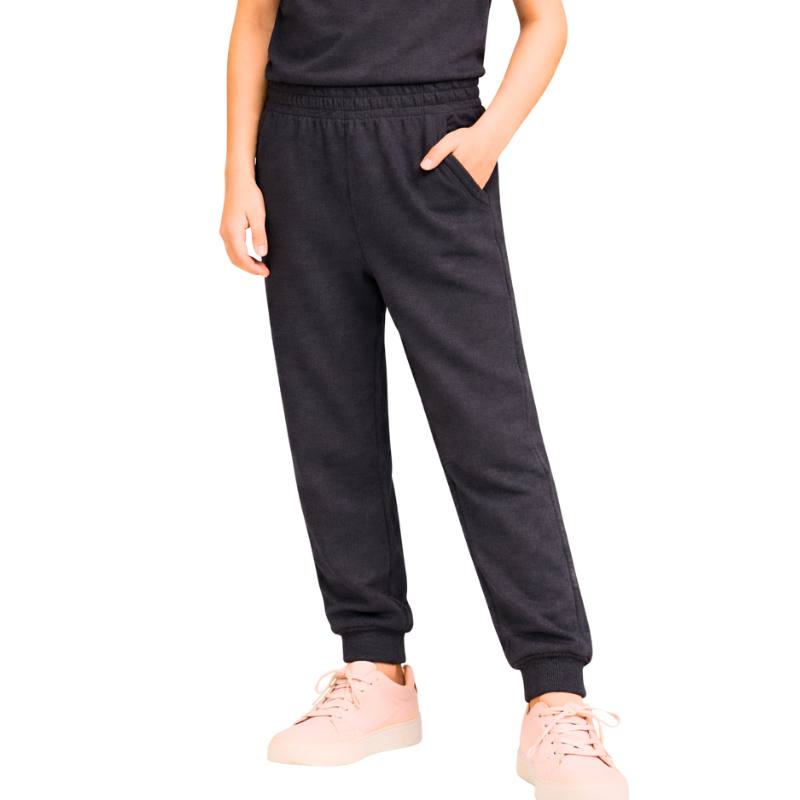 بنطلون رمادي غامق صغير شتوي مبطن بناتي