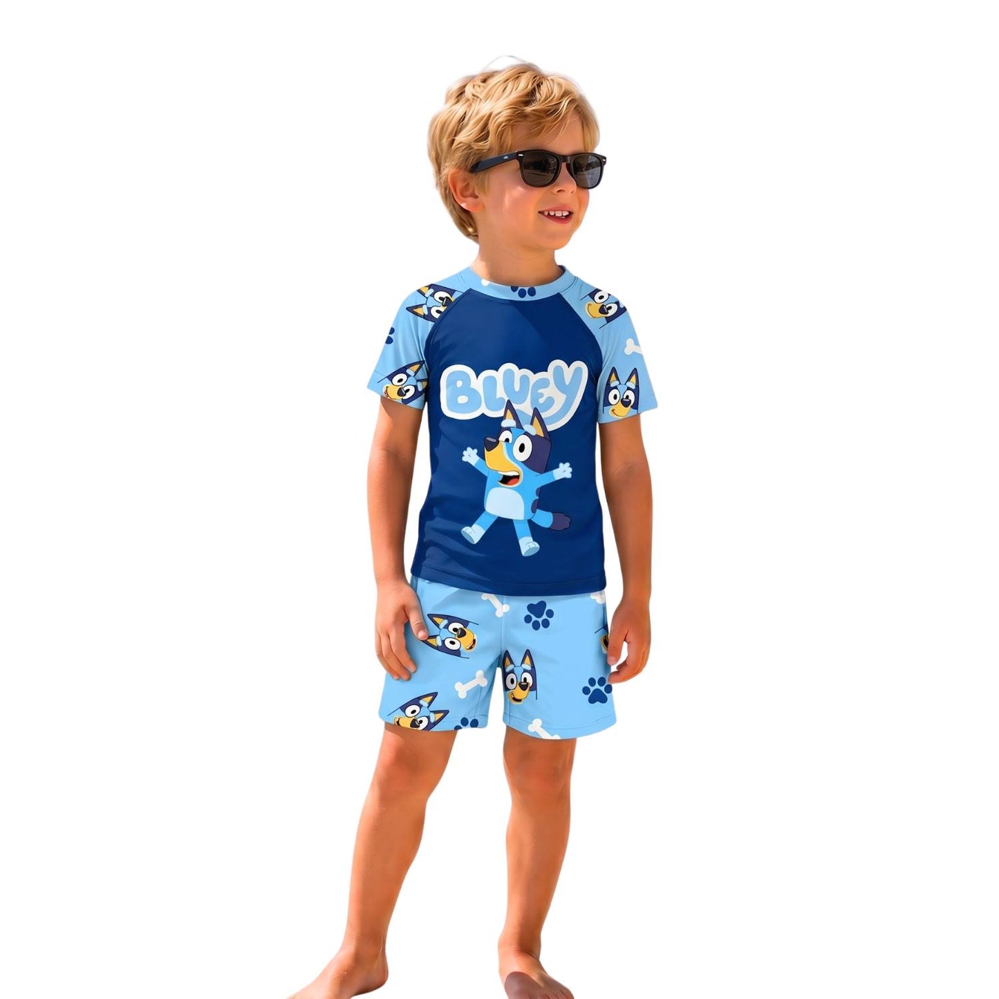 Cotton Hub Puppy Wave Summer Swimsuit for Boys