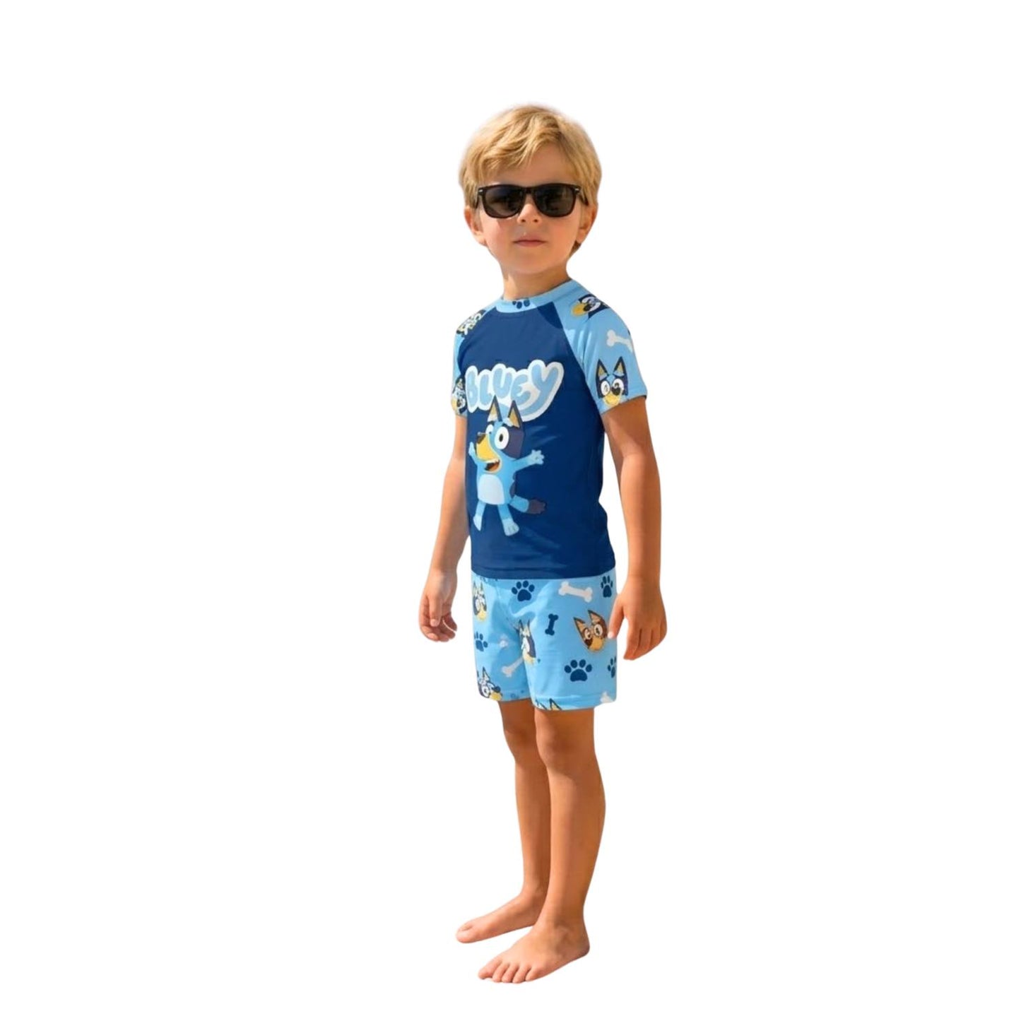 Cotton Hub Puppy Wave Summer Swimsuit for Boys