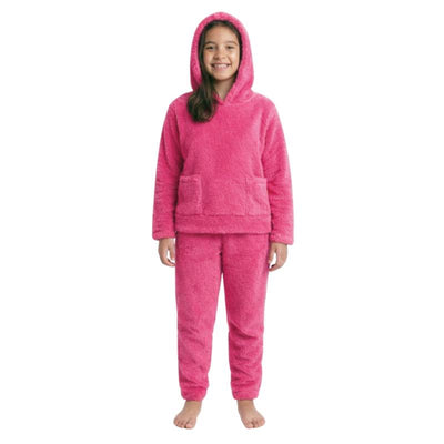 fuchsia winter pajamas for girls