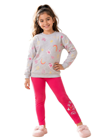 Girls' Autumn Fun Doodles Outfit Set