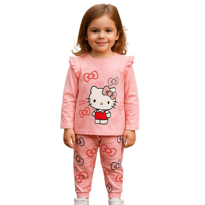 بيجامة هالو كيتي خريفي بناتي