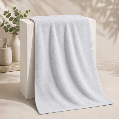 White Bath Towel