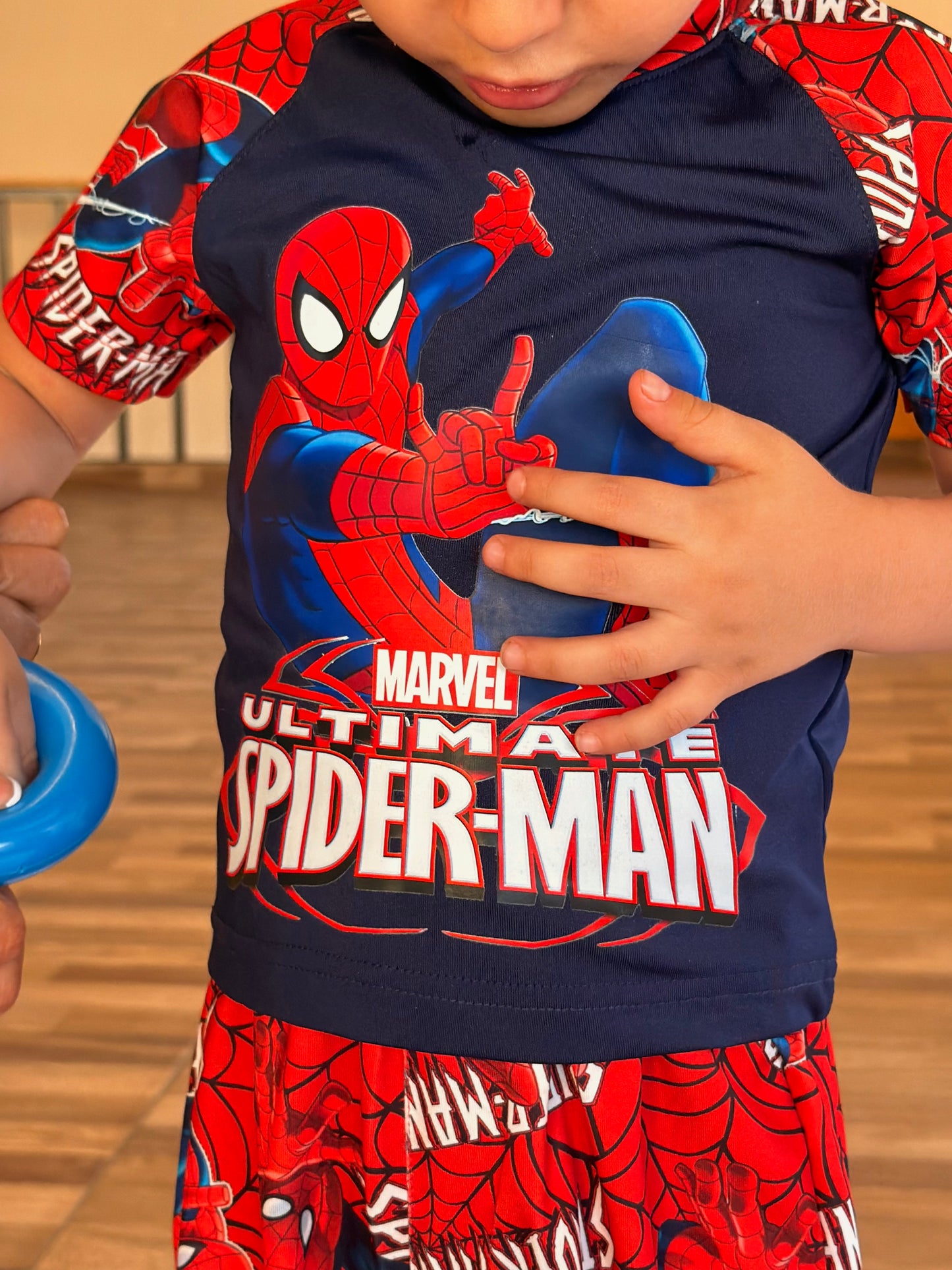 Boys' Cotton Hub Web Force Two-Piece Swimsuit