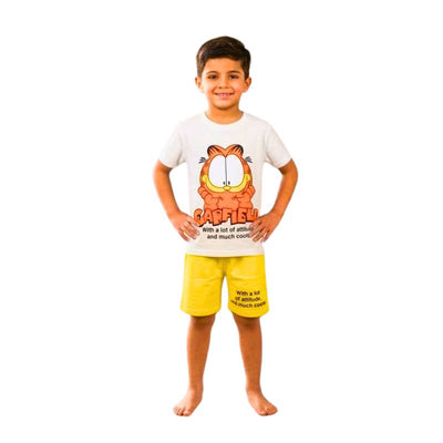 بيجامة جارفيلد صيفي اولادي