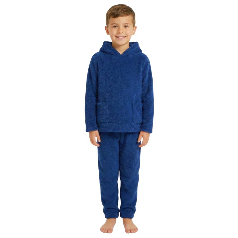 Navy blue winter pajamas for boys