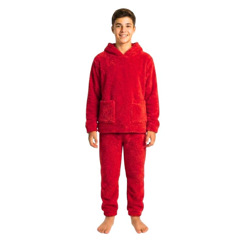 Boys' red winter pajamas
