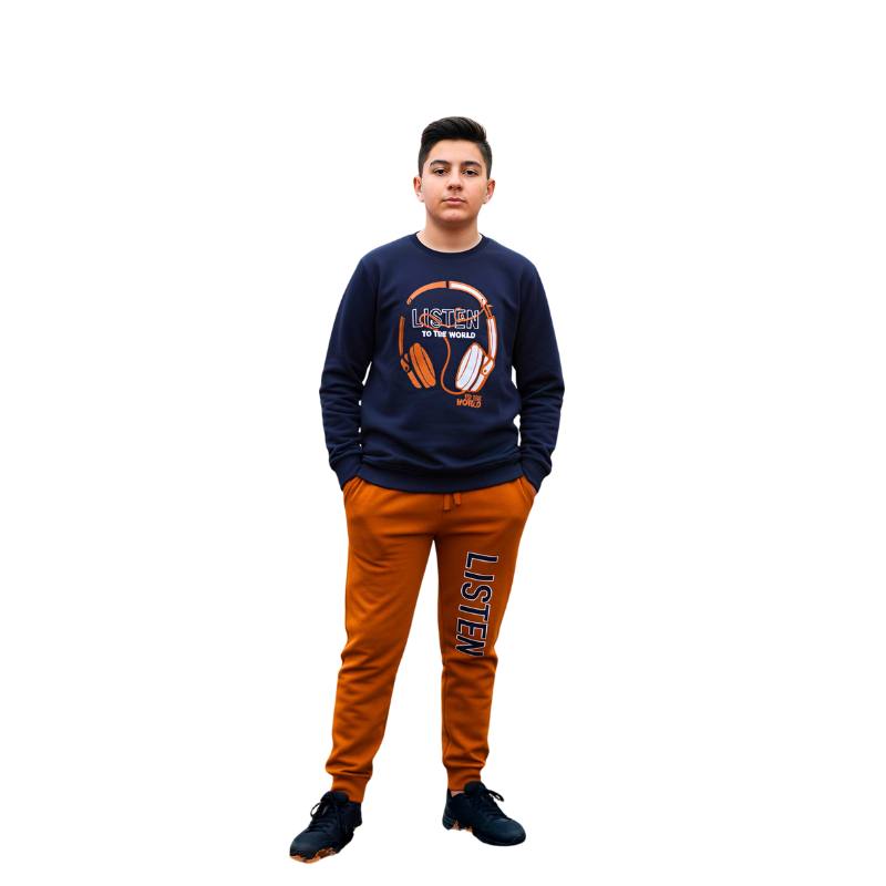 Boys' winter pajamas with headphones