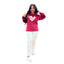 Women's burgundy winter pajamas