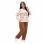 Women's beige winter pajamas