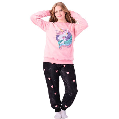Unicorn 3 Winter Pajamas for Girls