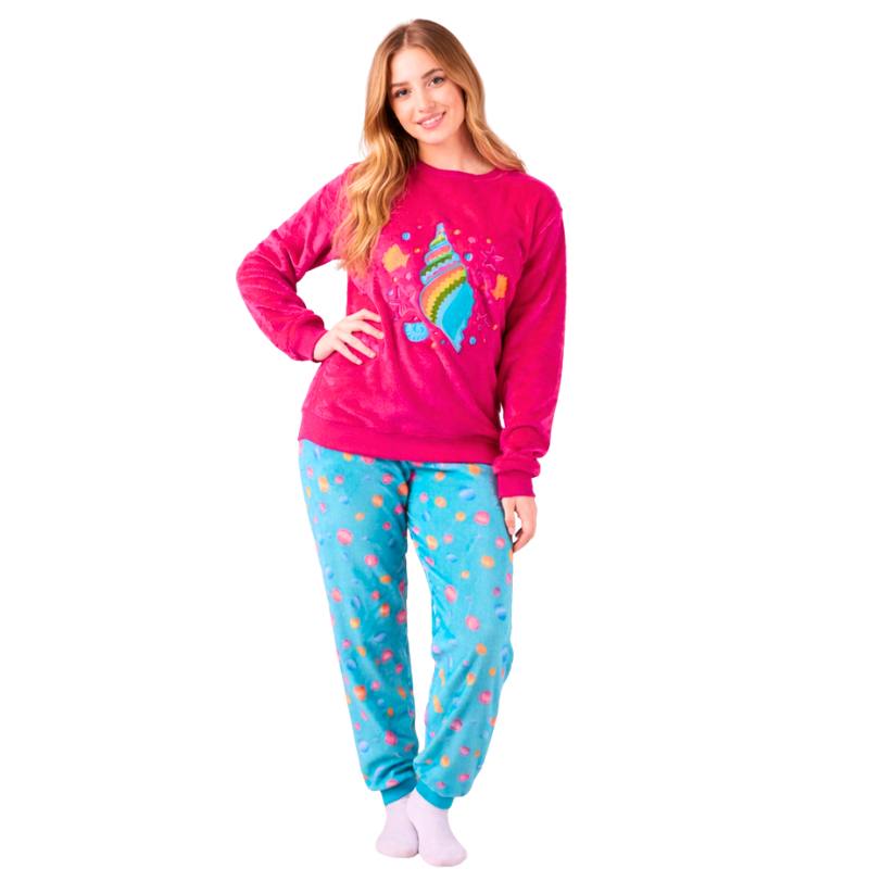 Girls' winter seashell pajamas