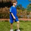 Boys' summer oversize blue outfit set