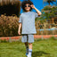 Boys' Oversize Grey Summer Outfit Set