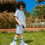 Boys' Oversize Grey Summer Outfit Set
