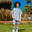 Boys' Oversize Grey Summer Outfit Set