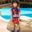 Boys' Cotton Hub Web Force Two-Piece Swimsuit