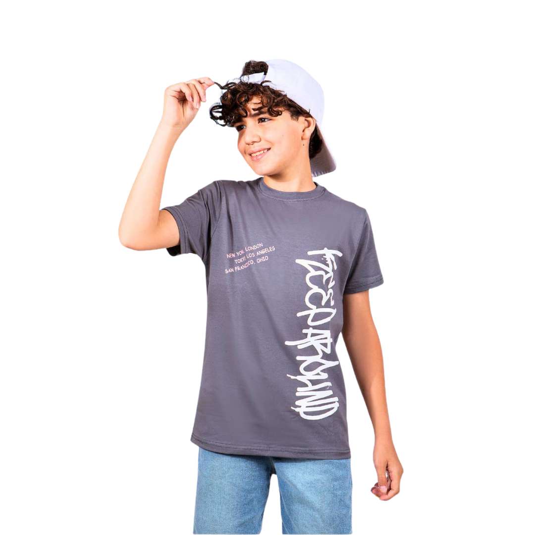 تيشيرت جرافيتي صيفي أولادي