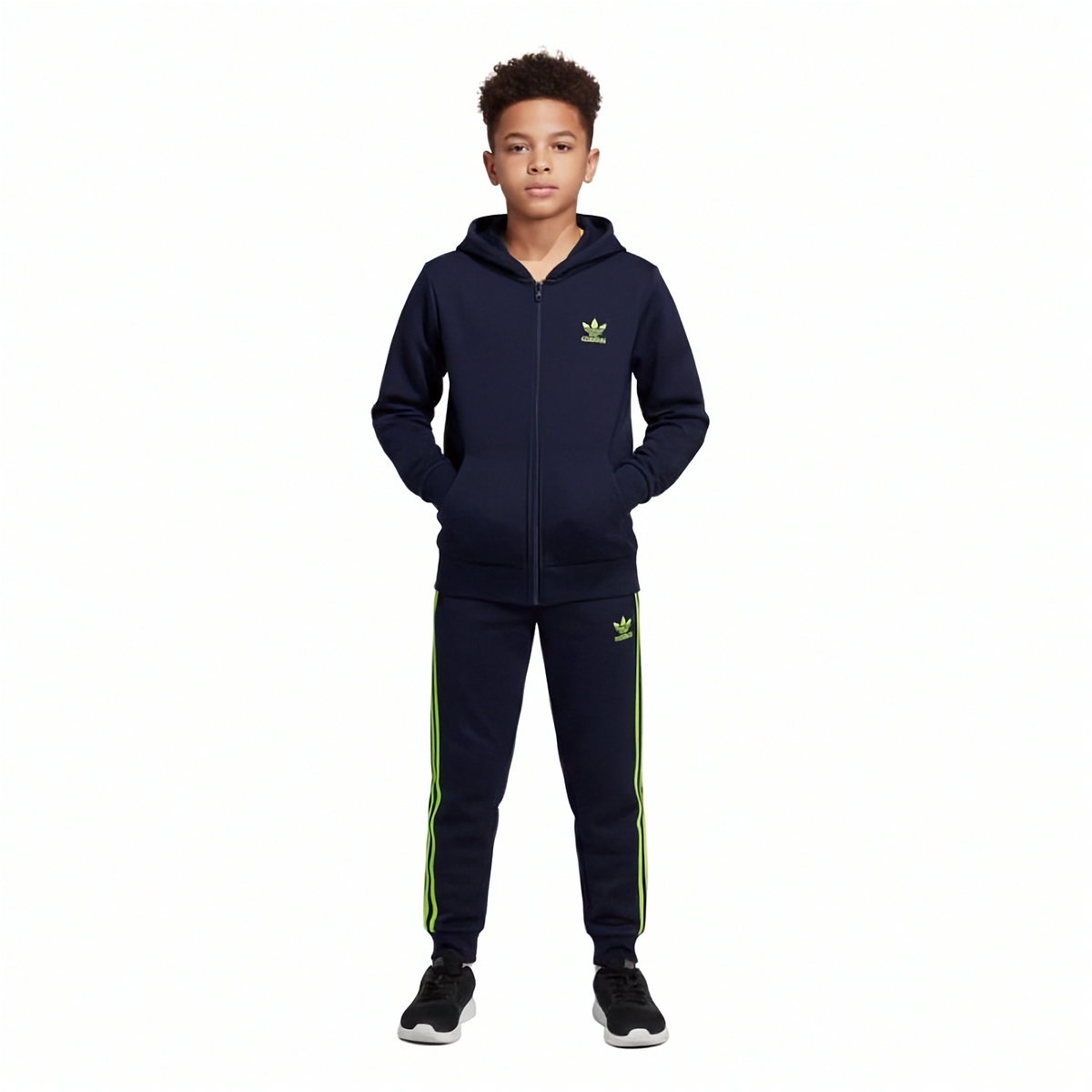 طقم رياضي Green Motion Tracksuit خريفي أولادي